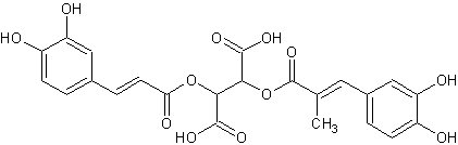 Image of molecular structure representing Chicoric acid