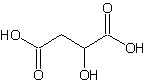 Image of molecular structure representing DL-Malic acid