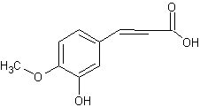 Image of molecular structure representing Isoferulic acid