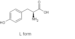 Image of molecular structure representing L-Tyrosine