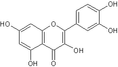 Image of molecular structure representing Quercetin