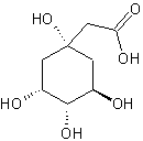 Image of molecular structure representing Quinic acid