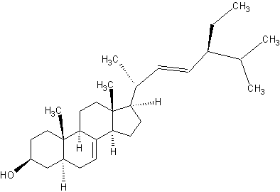 Image of molecular structure representing alpha-Spinasterol