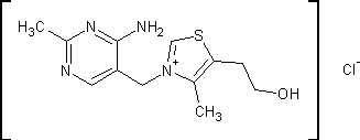 Image of molecular structure representing Thiamine