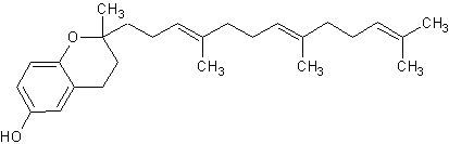 Image of molecular structure representing Tocotrienol concentrate
