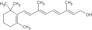 Image of molecular structure representing Vitamin A