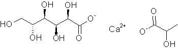 Image of molecular structure representing Calcium lactate gluconate