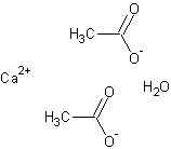 Image of molecular structure representing Calcium acetate, monohydrate