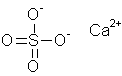 Image de la structure moléculaire représentant Sulfate de calcium