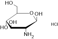 Image of molecular structure representing Glucosamine hydrochloride