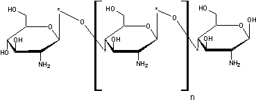 Image of molecular structure representing Chitosan