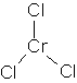 Image of molecular structure representing Chromium (III) chloride