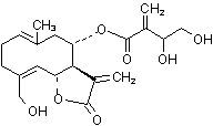 Image of molecular structure representing Cnicin