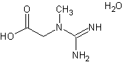 Image of molecular structure representing Creatine monohydrate