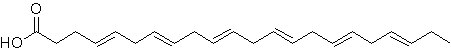 Image of molecular structure representing Docosahexaenoic acid