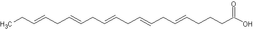 Image of molecular structure representing Eicosapentaenoic acid