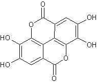 Image of molecular structure representing Ellagic acid