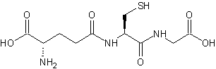 Image of molecular structure representing Glutathione