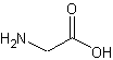 Image de la structure moléculaire représentant Glycine