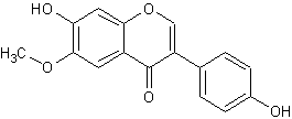 Image of molecular structure representing Glycitein