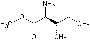 Image of molecular structure representing L-Isoleucine methyl ester