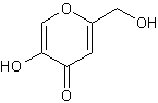 Image of molecular structure representing Kojic acid