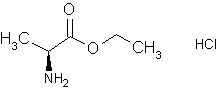 Image of molecular structure representing L-Alanine ethyl ester hydrochloride