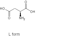 Image of molecular structure representing L-Aspartic acid
