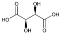 Image of molecular structure representing L-Tartaric acid
