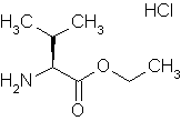 Image of molecular structure representing L-Valine ethyl ester hydrochloride