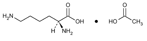 Image of molecular structure representing L-Lysine acetate