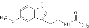 Image of molecular structure representing Melatonin