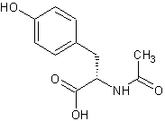 Image of molecular structure representing N-Acetyl-L-tyrosine