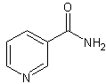 Image of molecular structure representing Niacinamide