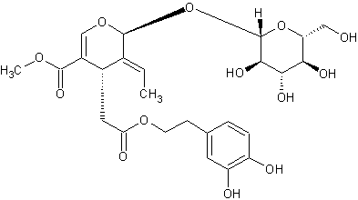 Image of molecular structure representing Oleuropein