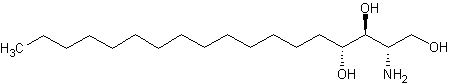 Image of molecular structure representing Phytosphingosine