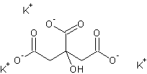 Image of molecular structure representing Potassium citrate