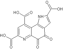 Image de la structure moléculaire représentant Pyrroloquinoline quinone