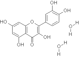 Image of molecular structure representing Quercetin dihydrate