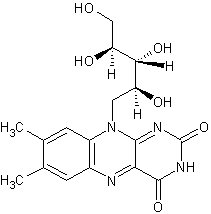 Image of molecular structure representing Riboflavin