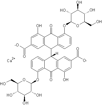 Image of molecular structure representing Sennoside B calcium salt