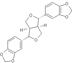 Image of molecular structure representing Sesamin