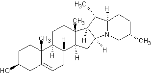 Image of molecular structure representing Solanidine