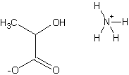Image of molecular structure representing Ammonium lactate