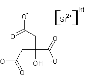 Image of molecular structure representing Strontium citrate