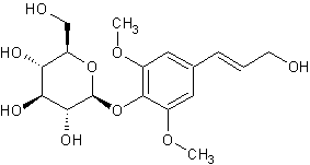 Image of molecular structure representing Syringin