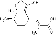 Image of molecular structure representing Valerenic acid