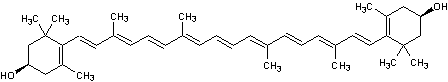 Image of molecular structure representing Zeaxanthin