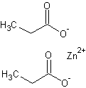 Image of molecular structure representing Zinc propionate