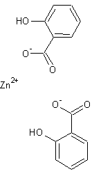 Image of molecular structure representing Zinc salicylate